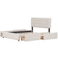 Classic Headboard and 4 Drawers;  Queen Size