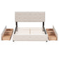 Classic Headboard and 4 Drawers;  Queen Size
