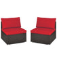 2 Pieces Armless Sofa (multiple color available)