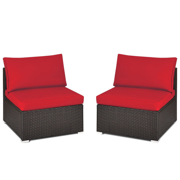 2 Pieces Armless Sofa (multiple color available)