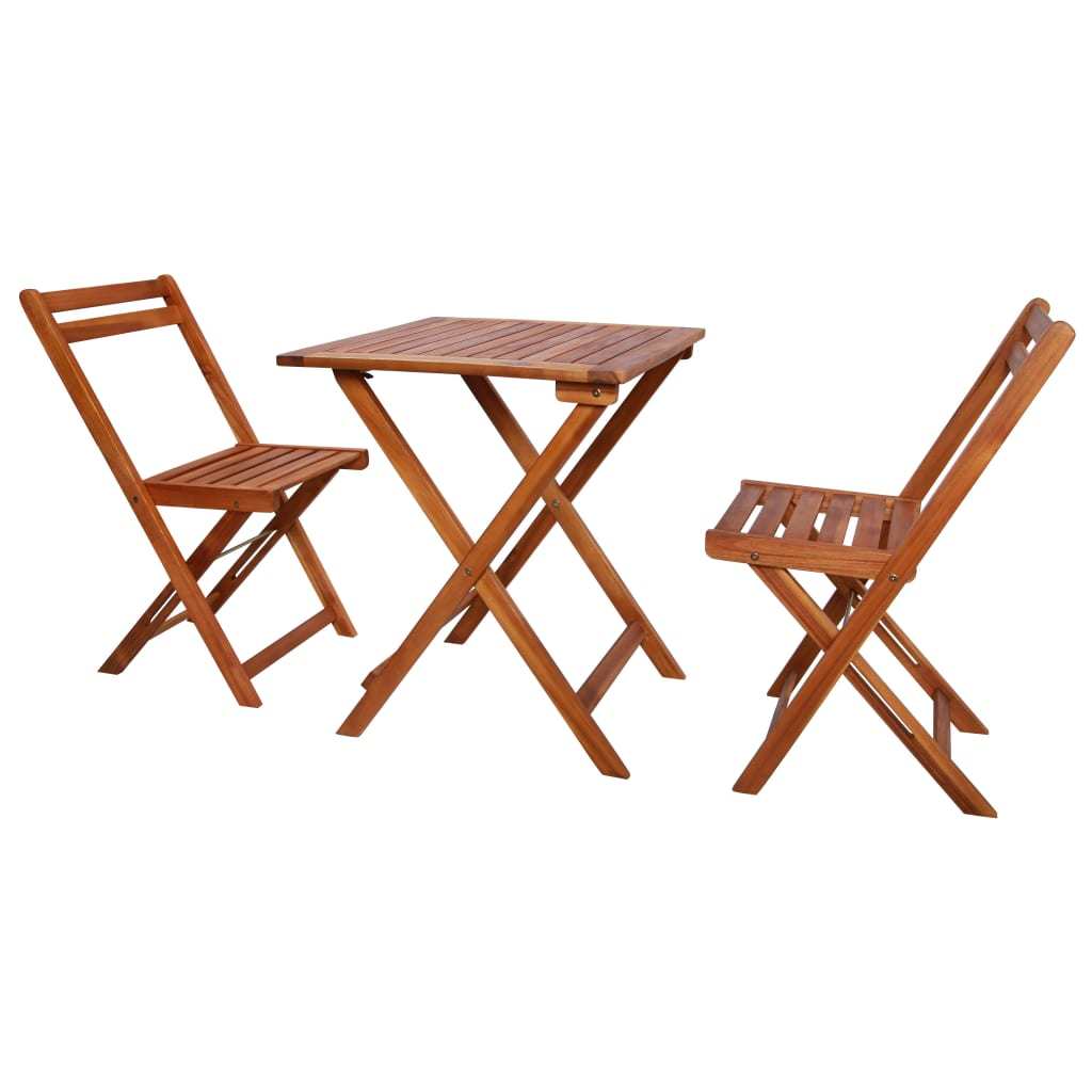 3 Piece Folding Bistro Set