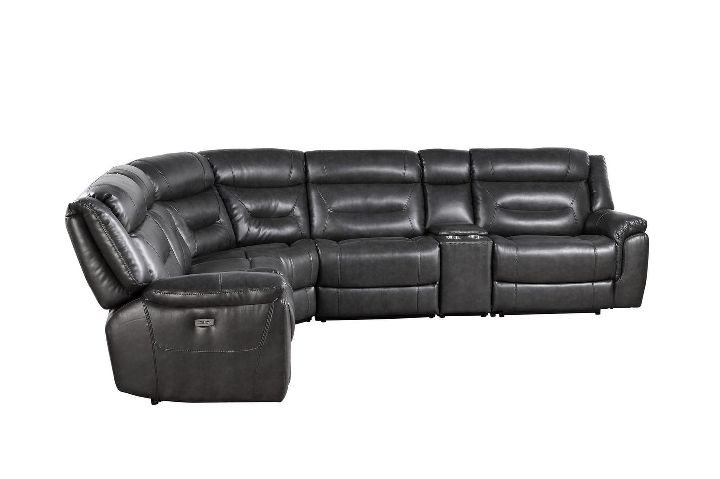 Leather Sectional Sofa with recliners