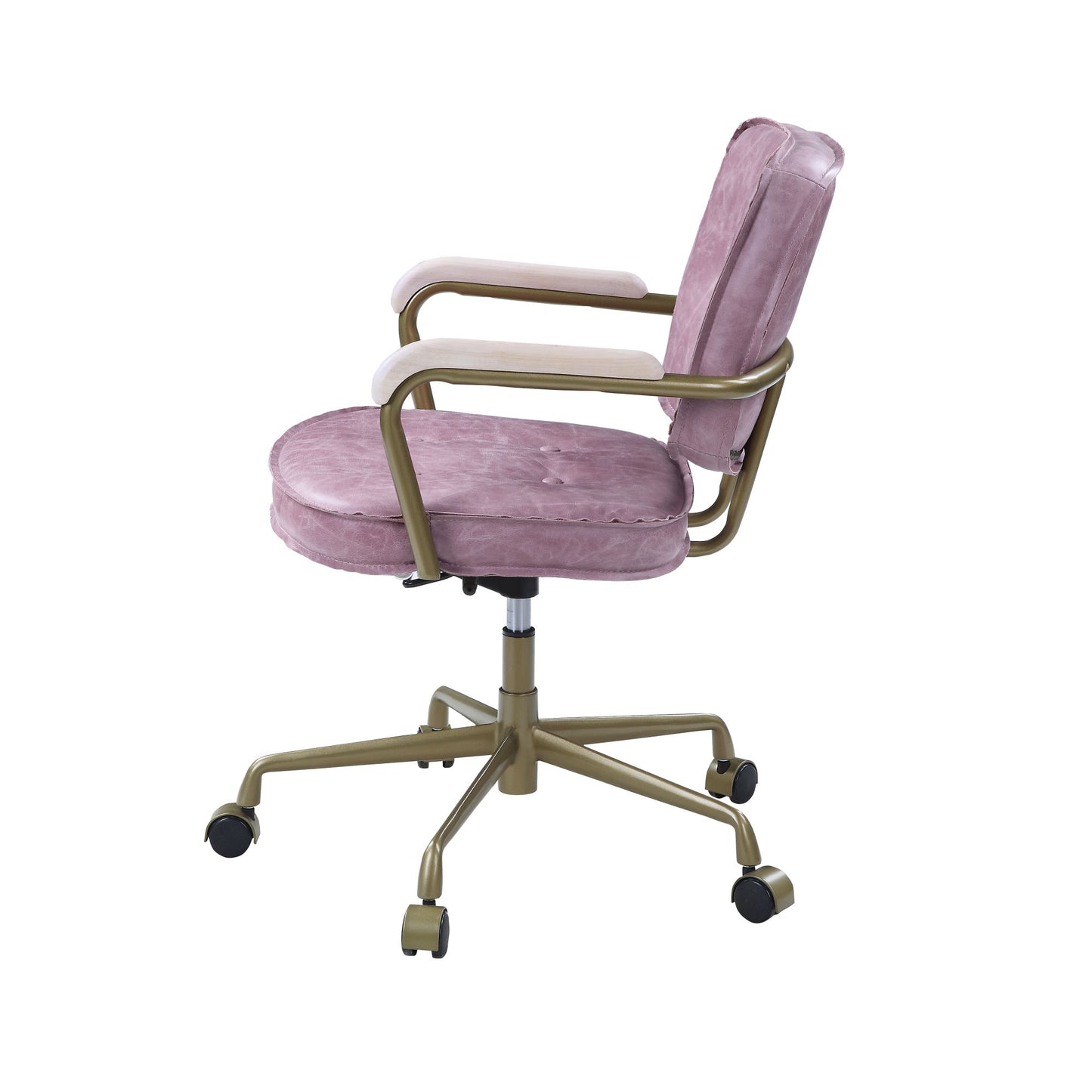 Office Chair in Pink Top leather