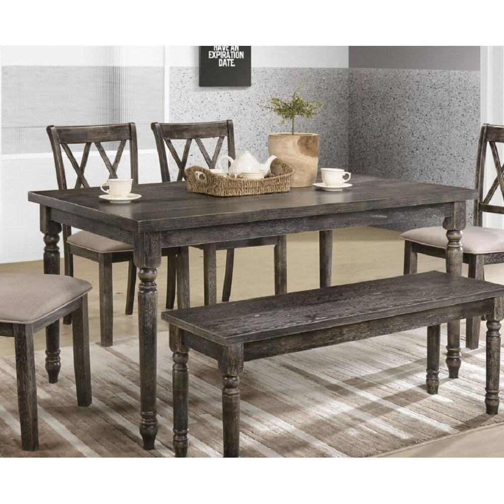 Claudia II Dining Table in Weathered Gray