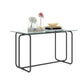 5-piece Rectangle Dining Table w/ Tempered Glass