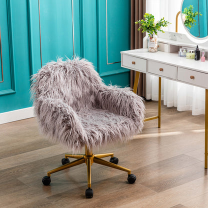 HengMing Modern Faux fur chair