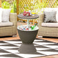 3 in 1 8 Gallon  Rattan Cooler Bar Table