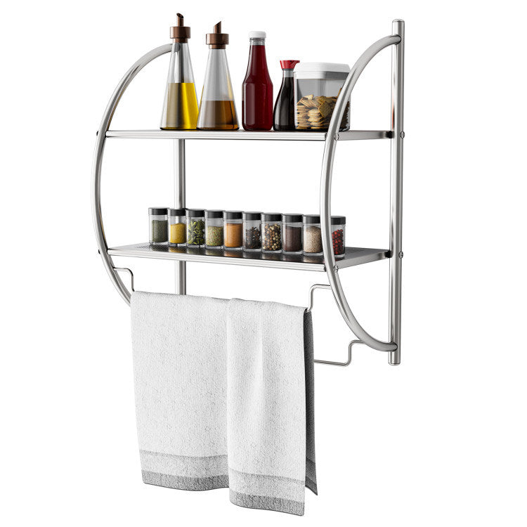 2-Tier towel storage rack