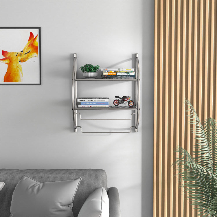 2-Tier towel storage rack