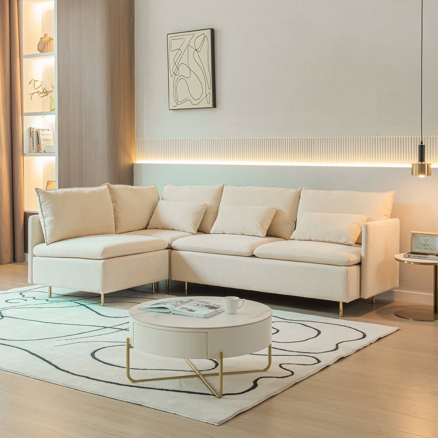 Modular L-shaped Corner sofa