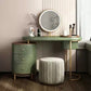 Modern Makeup Vanity Table With LED Lighted Mirror