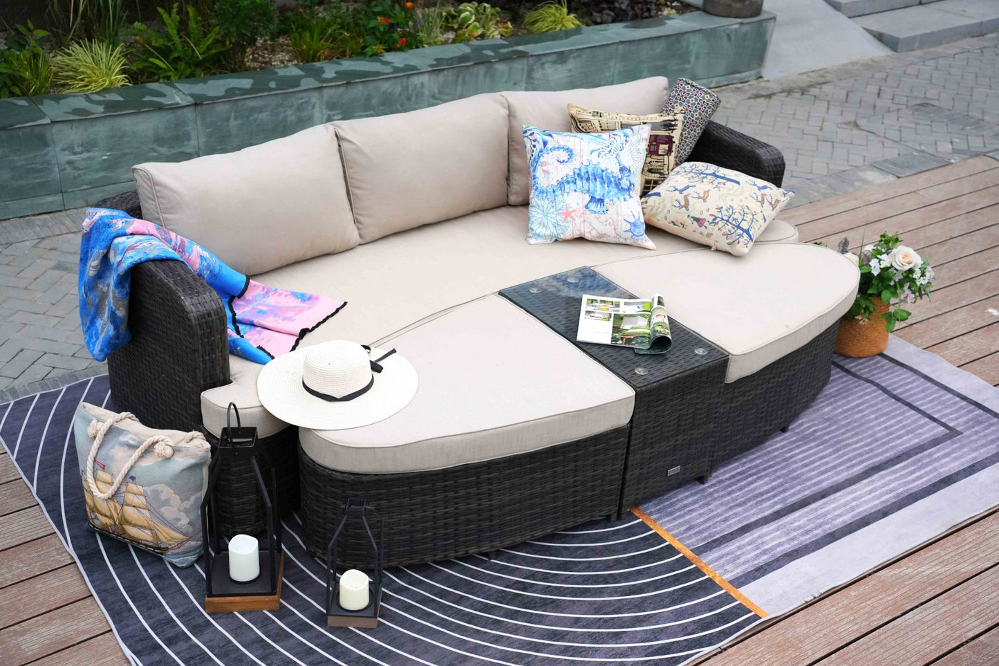 Direct Wicker 4-PC Outdoor Furniture Sofa