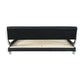 BLACK/WHITE Faux Leather Queen Size