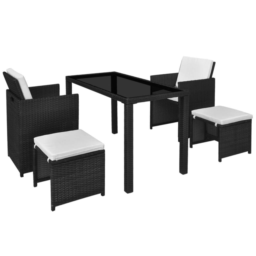 5 Piece Outdoor Dining Set 4 seat