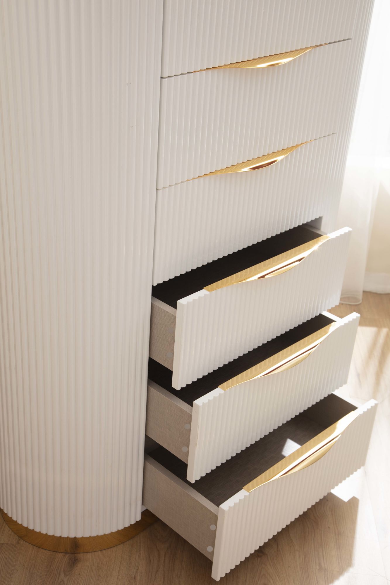 Gold Detailed Cabinet