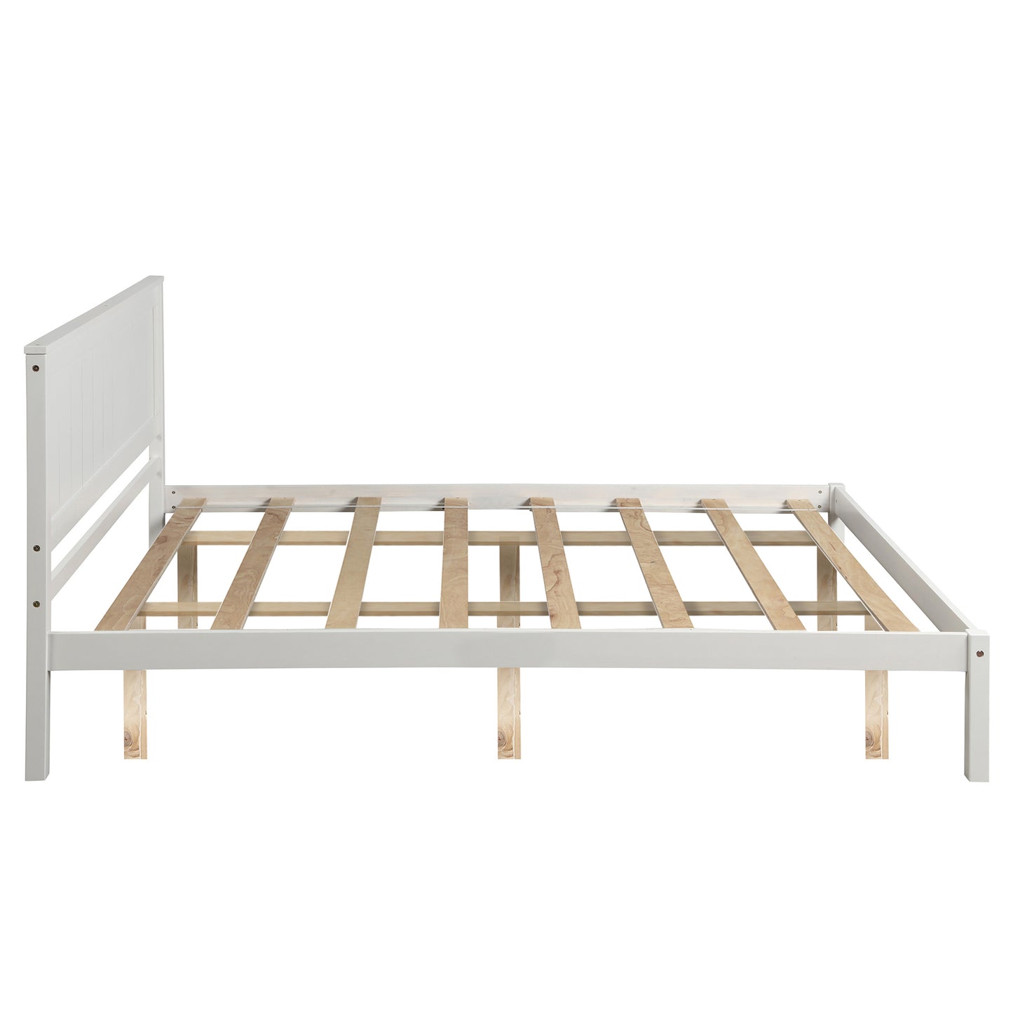 Platform Bed Frame Queen; Espresso