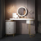 Modern Makeup Vanity Table With LED Lighted Mirror