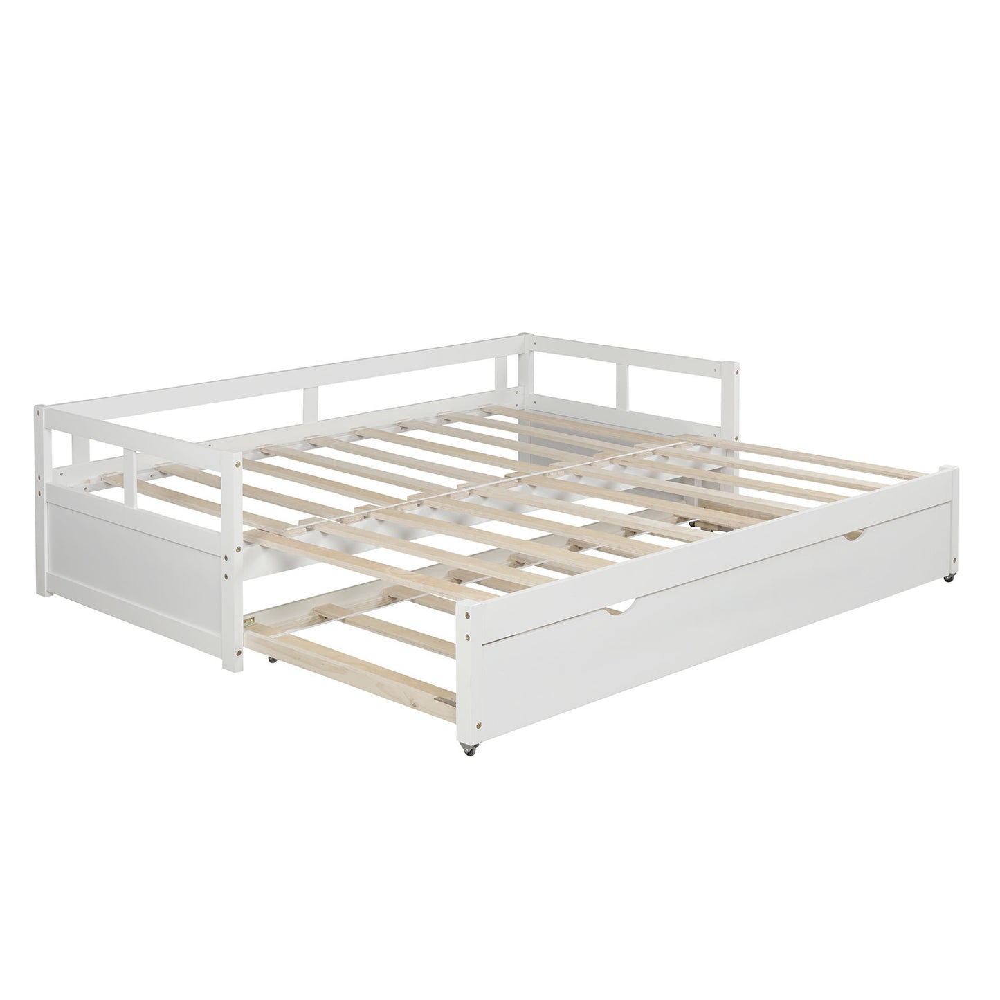 White King Size Daybed with Trundle