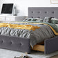 Classic Headboard and 4 Drawers;  Queen Size