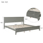 Modern  Solid Wood King Platform Bed