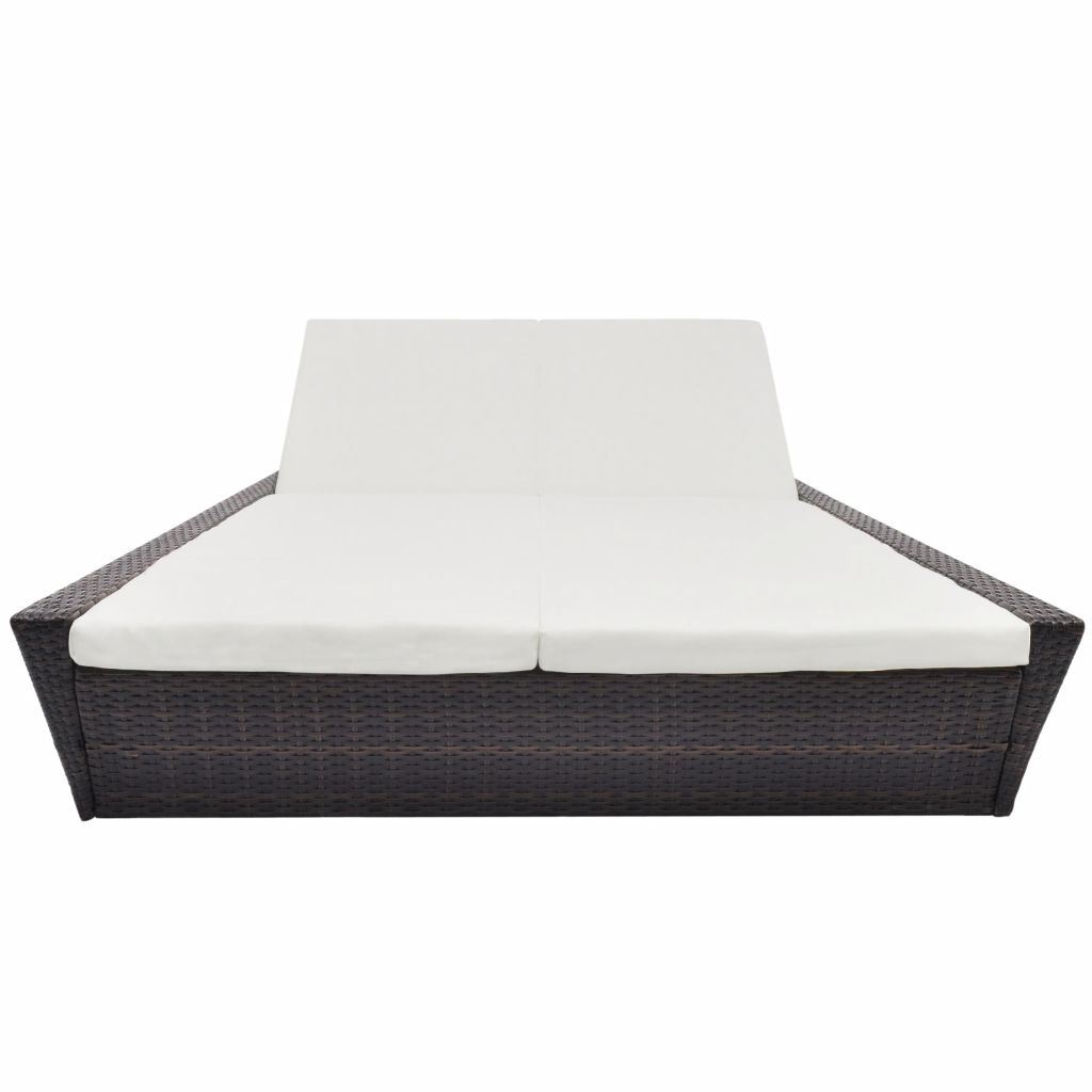 Outdoor Lounge Bed with Cushion